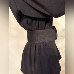 Black Suede waist belt.